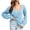Light Blue, variant on Womens Fall Fashion 2022! QLEICOM Sweaters for Women, Women's Design Button Sweater Women's Loose Autumn And Winter Long Sleeve Knit Sweater On Clearance