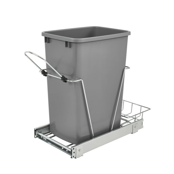 RevAShelf RV12KD17C S Single 35Qt Kitchen Pullout Waste