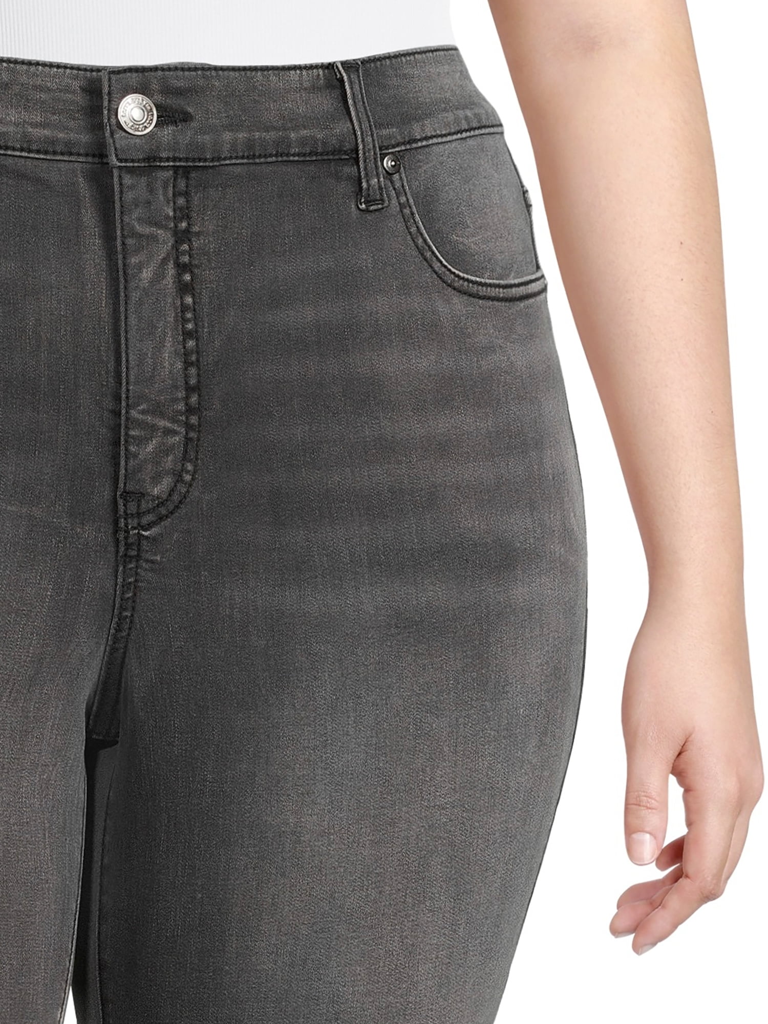 Terra & Sky Women's Plus Size Skinny Jeans, Regular and Petite