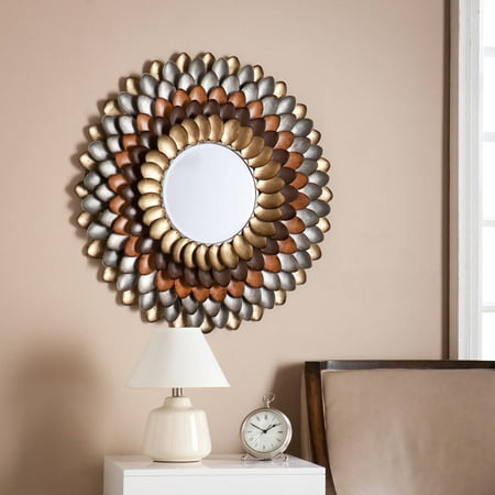 Southern Enterprises Metallic Petals Decorative Round ...