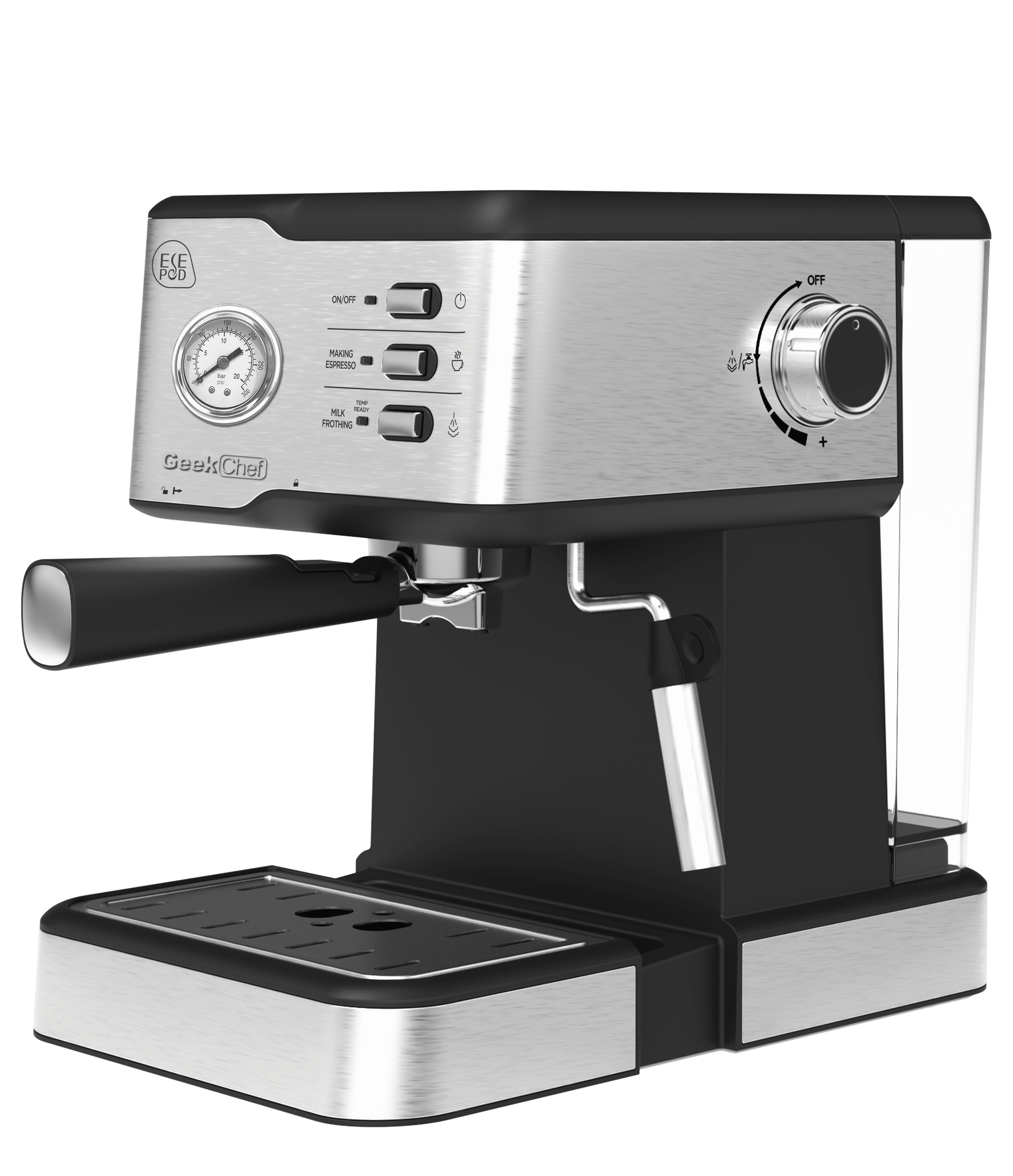 Geek Chef Espresso Machine, 20 Bar Espresso Machine With Milk Frother –  KoolHomeGoods