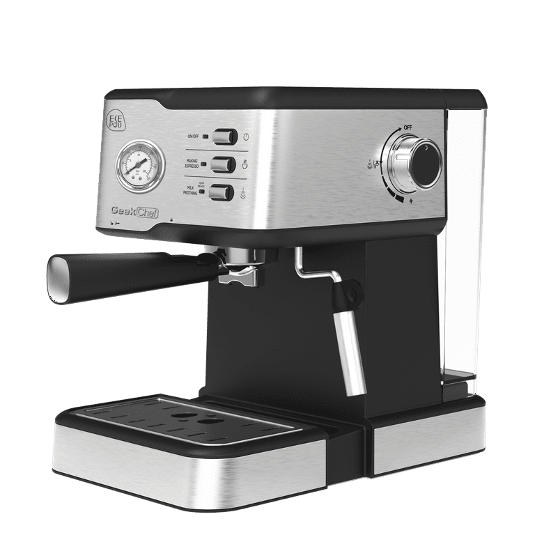 Geek Chef Espresso Machine,20 bar espresso machine with milk frother for  latte,cappuccino,Machiato,for home espresso maker,1.8L Water Tank,Stainless