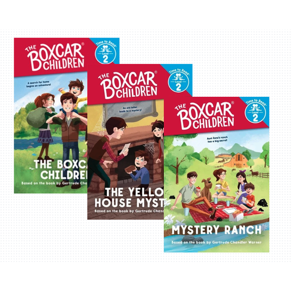Time To Read Level 2 The Boxcar Children Set : The Boxcar Children; The Yellow House Mystery; and Mystery Ranch by Gertrude Chandler Warner (Paperback)