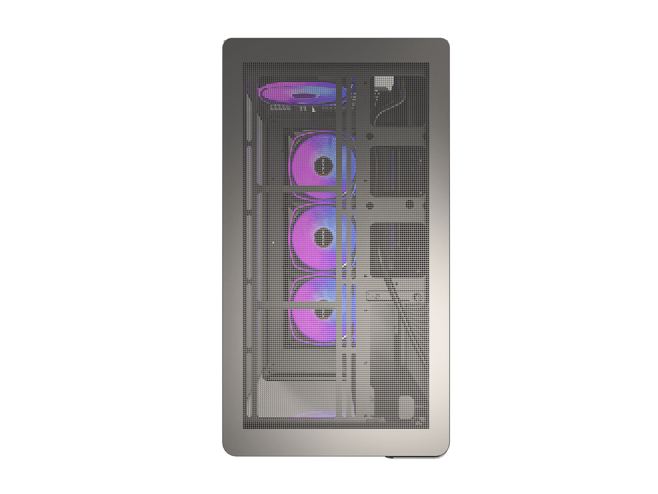 MONTECH KING 45 PRO KING45PB ATX PC Case, Curved Panoramic Glass, 4 ARGB PWM Fan Pre-Installed