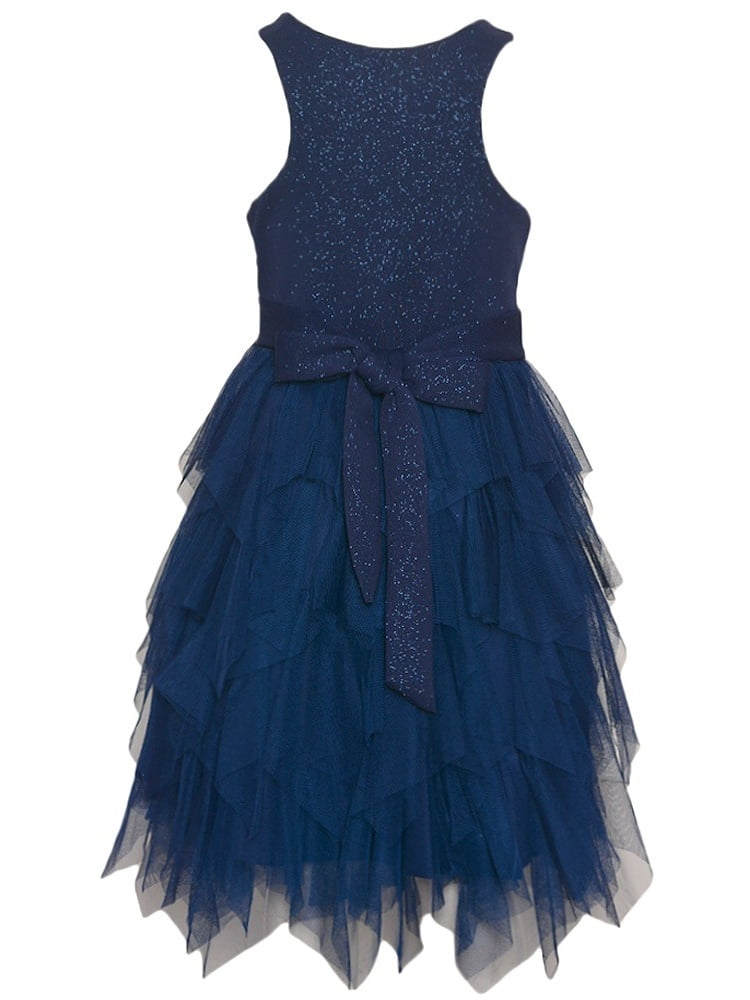 girls navy occasion dress