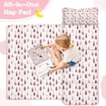 thumbnail image 4 of Pink Christmas Tree Pattern Toddler Nap Mats for Kids Preschool,50"x20" Sleeping Mat Bag or Kids,Toddler Sleeping Bag,Toddler Nap Mat or Daycare, 4 of 6