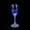 Blue, variant on Water Bottle LED Luminous Cups Light up Champagne Glasses Stemless Champagne Flutes Ambient Champagne Glasses Food Grade Creative Wine Glasses for Festivals Christmas (4.1 Oz Multi Color)
