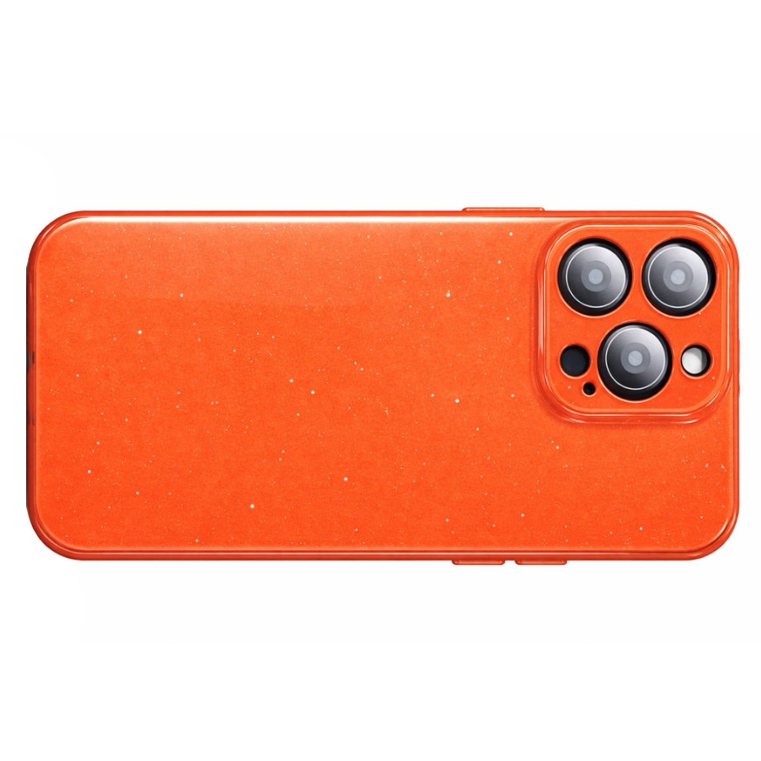 Stylish Full-Glitz Sparkling Case for iPhone 17 Pro - Orange