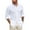 White, variant on Sherrylily Men Button Up Shirts Long Sleeve Linen Beach Casual Cotton Tops