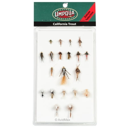 Umpqua California Trout Fly Fishing Deluxe and Guide Fly Selections (Fishing Deluxe Best Fishing Times Calendar)