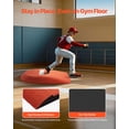 thumbnail image 5 of VEVOR Pitching Mound, Portable Baseball Game Mound, 42 in Indoor Outdoor Pitching Practice and Training Equipment, One-Piece Softball Pitching Aids with Antifade Turf and Pitching Rubber, 5 of 9