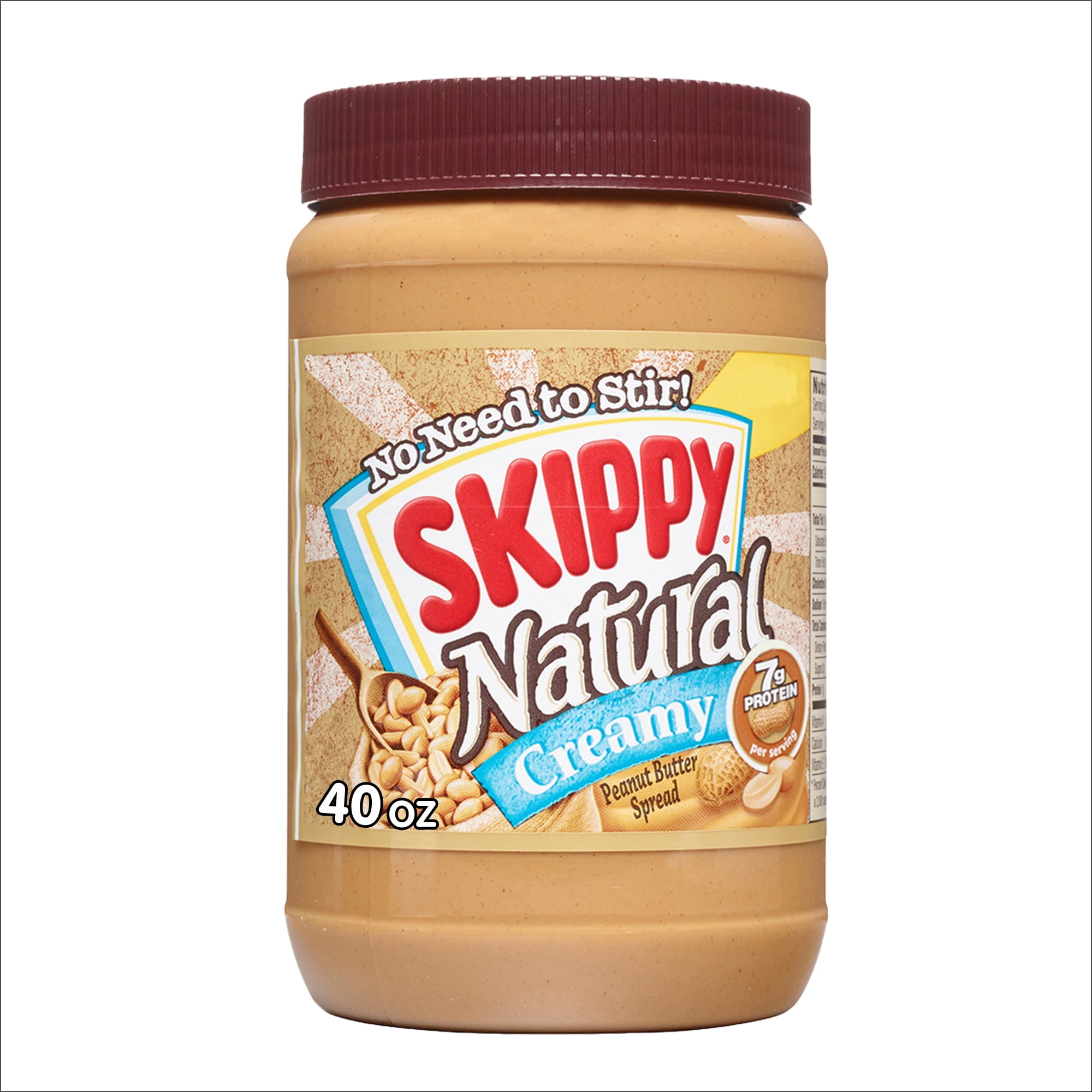 SKIPPY Natural Creamy Peanut Butter Spread 40 oz