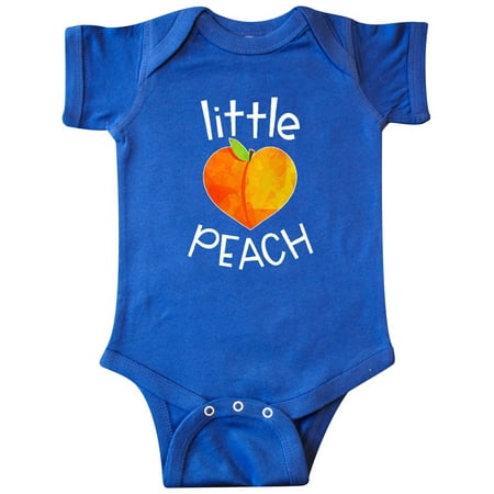 

Inktastic Little Peach Cute Heart Shaped Peach Gift Baby Boy or Baby Girl Bodysuit