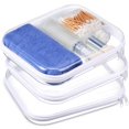 thumbnail image 1 of Funda rígida transparente con cierre de plástico, bolsa de maquillaje Hoolerry, 1 of 8