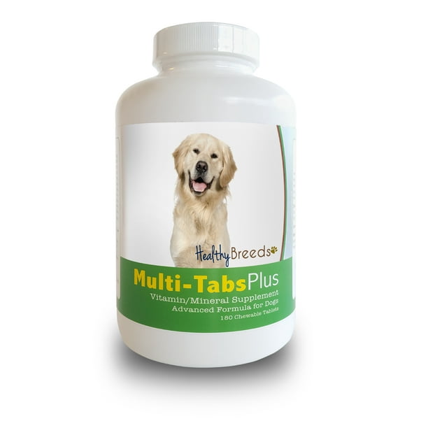 Healthy Breeds Dog MultiTab Vitamin and Mineral Supplement for Golden