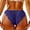 Blue, variant on Women's Panties Lace No Show Bikini Soft Breathable Seamless Underwear for Women with Comfortable Fit Red M