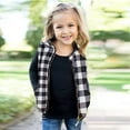 thumbnail image 4 of LYMAYTER Little Boys Girls Vest Sleeveless Jacket for Kids Toddler Plaid Cotton Thickened Waistcoat Winter Lapel Jacket for 3-7 T, 4 of 9