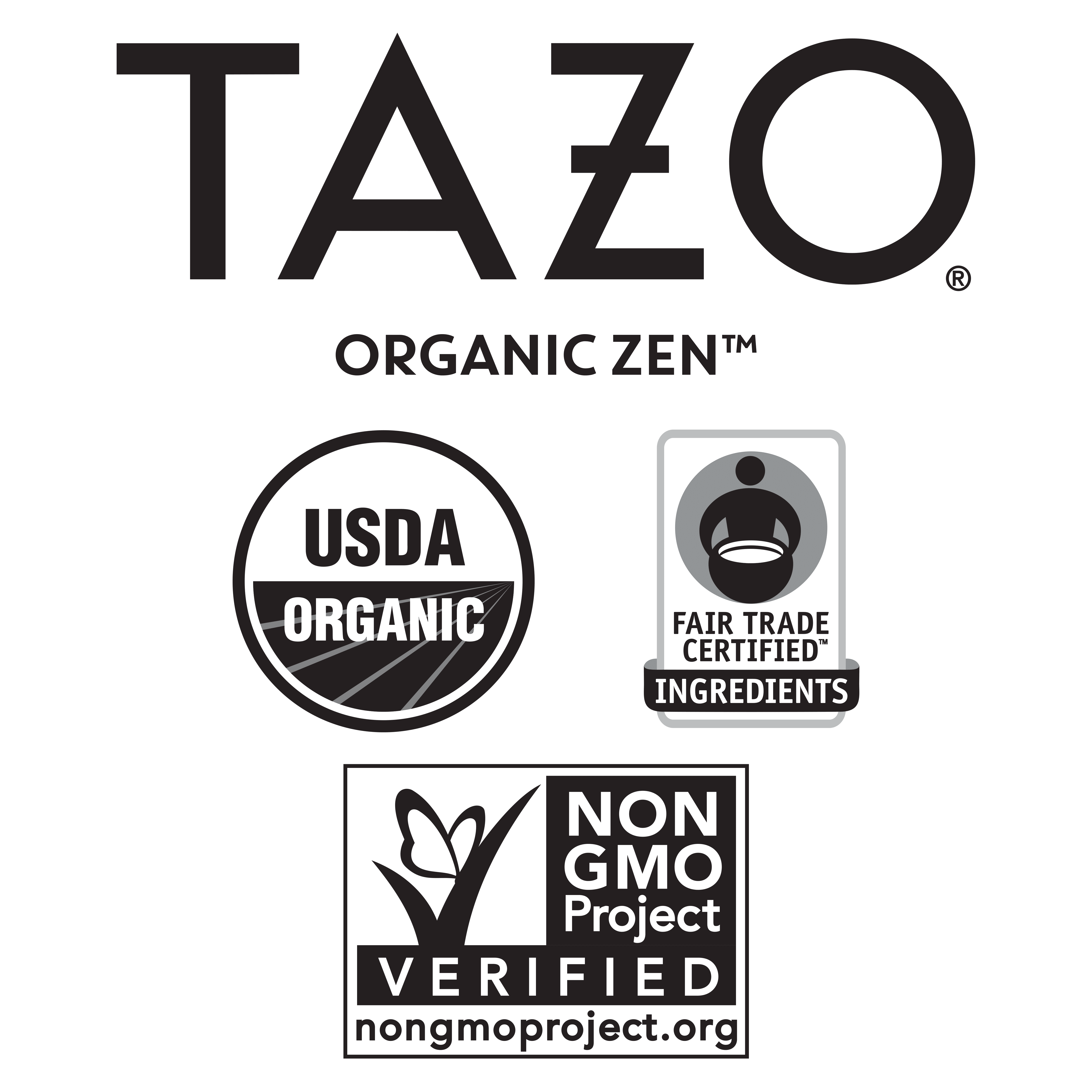 (2 pack) Tazo Organic Zen Green Tea Bags - 36 ct