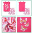 thumbnail image 3 of ATAIKU 2-7Y Little Girls 2-Piece Summer Pajamas 100% Cotton Short Pjs Set Kids Sleepwear - Butterfly, 3 of 8