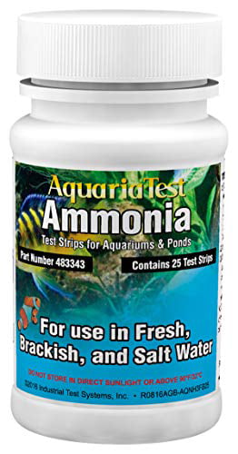 Bottle of 25 1 Minute Test Time Industrial Test Systems 483343 AquariaTest 1 Ammonia 