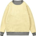 thumbnail image 5 of Men Big and Tall Shirts Hvyesh Men's Big an Tall Sherpa Lined Crewneck Sweatshirts Warm Fleece Pullover Thermal Long Sleeve Hoodie, 5 of 7