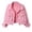 Pink, variant on Unir Pink Casual Denim Jacket for Women, Long Sleeve Button Up Cropped, Comfortable Everyday Spring Fall Outerwear, 1 Piece, S-3XL, Plus Size Friendly