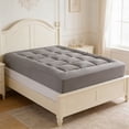 thumbnail image 6 of Full Size Mattress Topper,Mattress Topper King,Bed Topper King,39×75 Inch Premiums Quilted Luxurys Extra Thick Mattress Topper - Breathable And Fluffys Soft For Back Pain Relief.S, 6 of 9