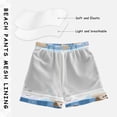 thumbnail image 5 of Blue Plaids Happy Dogs Bubbles Swim Trunks Board Shorts Beach Pants Bathing Bottoms L, 5 of 8