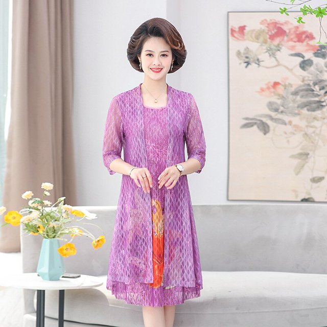 Summer Cotton Linen 2 Piece Set Dress Cardigan Women Party Midi Dresses Elegant Vintage Robe FemmeXL 45-55kg Gao Jinjia LED
