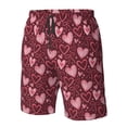 thumbnail image 4 of Logiee colorful Heart Print Mens Swim Trunks Quick Dry Board Shorts,Breathable Hawaii Beach Shorts Swimwear Bathing Suits-Small, 4 of 6