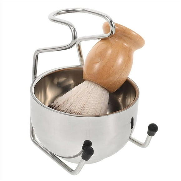 Herramientas de Afeitado y Recorte. Set de Afeitado de Lujo para Hombre. Soporte para Cepillo de Barba. Regalo para el Cuidado Personal.