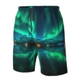 thumbnail image 4 of Balery Northern Lights Traje de Baño Estilo Hawaiano para Hombre, Shorts de Secado Rápido con Bolsillos-X-Large, 4 of 6