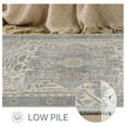 thumbnail image 7 of Runner Rug 2x10 Boho Tribal Machine Washable Rug, Vintage Distressed Print Thin Chenille Bedroom Kitchen Hallway Accent Rug, Low Pile Lightweight Non Slip with Gripper, 7 of 7