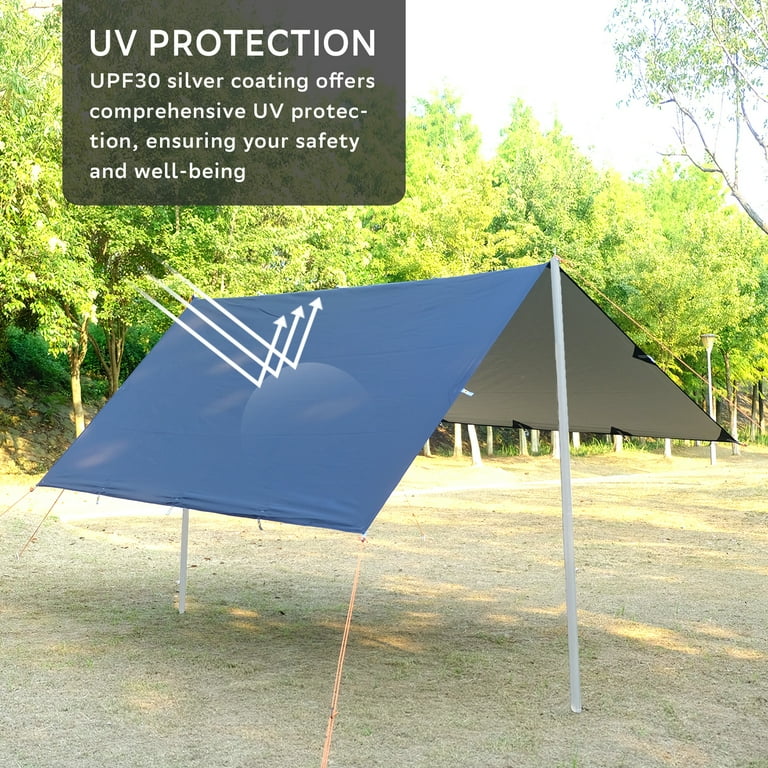 Tesleader Waterproof Camping Tarp for Tent, Ultralight Hammock