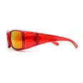 thumbnail image 3 of Polarized Colorful Mirror Lens 62mm Rectangle Fit Over Sunglasses Over Glasses Red Mirror, 3 of 4