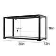 thumbnail image 2 of REPTIZOO Reptile Terrarium 25 Gallon, Sliding Front Doors Terrariums 30" x 12" x 16", 2 of 6