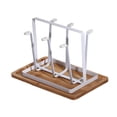 thumbnail image 4 of Estante para tazas Estante para secar botellas 6 Portavasos Colgador Organizador de cocina Soporte de exhibición moderno Organizador de tazas Estante Blanco, 4 of 9