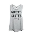thumbnail image 1 of Nurses Are Always On Santa's Nice List Women's Fashion Sleeveless Muscle Workout Yoga Tank Top Sport Grey 2X-Large, 1 of 3