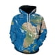 thumbnail image 3 of Sudadera con capucha con estampado de mapa del mundo en 3D para hombres y niños, sudaderas con capucha de moda urbana, jerséis geniales de invierno, sudadera con capucha Harajuku7, 3 of 4