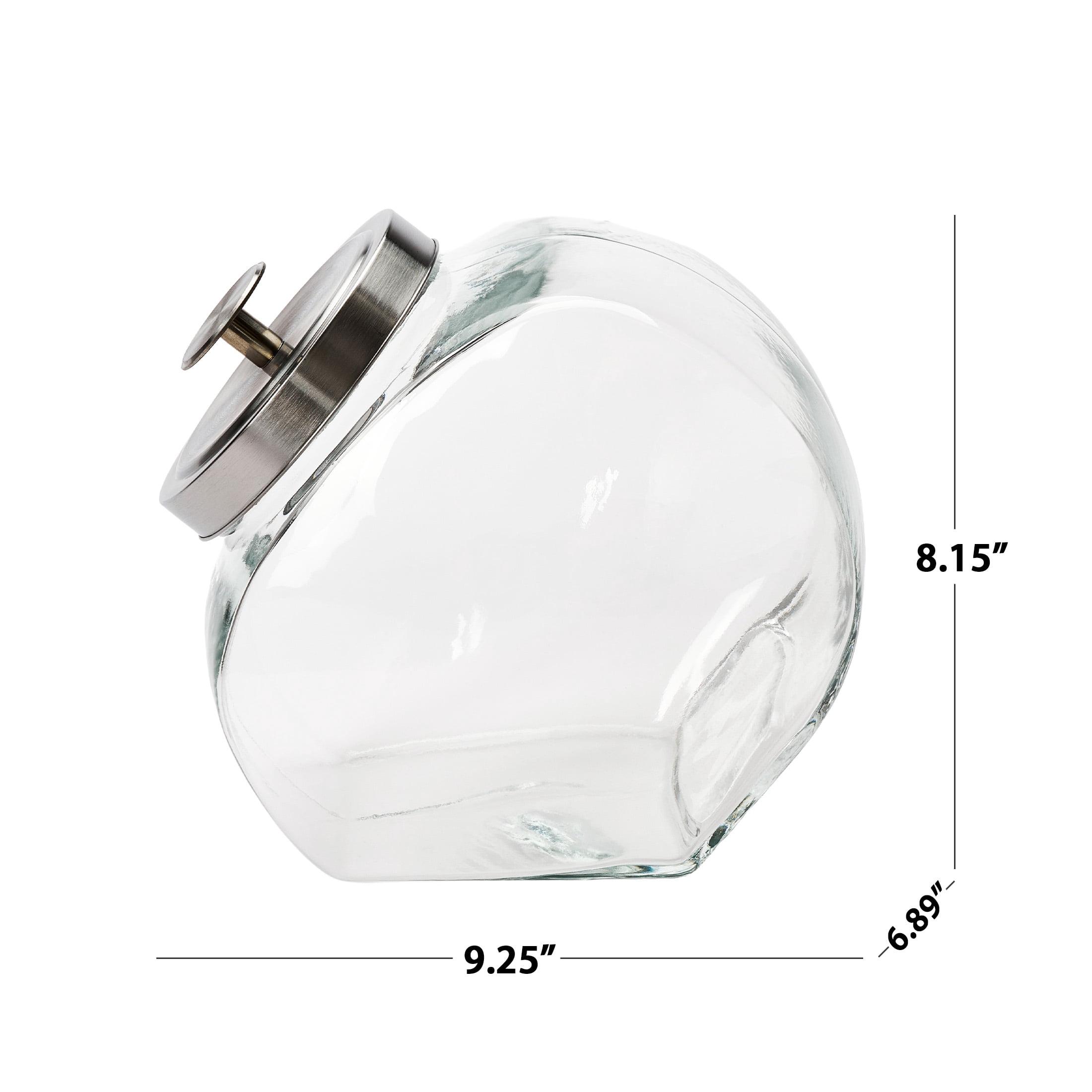 Mainstays Glass Candy Jar with Lid, 145 oz