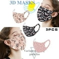 thumbnail image 4 of Colorful Fabric Face Turban Stylish Fashionable Neutral Mask Mascherina Lavabile Halloween Cosplay Cubre Bocas, 4 of 6