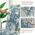 thumbnail image 5 of Yayeee 2 Pack Dining Chair Covers Stretch Parson Chairs Slipcovers Seat Protector, Green Flourishing Garden, 5 of 6