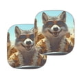 thumbnail image 2 of Bulopur Funny Raccoon Car Windshield Sun Shade Block UV Rays Sun Protector for Car Windshield Easy to Store Auto Front Window Sunshade Covers 2 Pack Exterior Decoration for Most Cars, 2 of 6