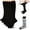 Black, variant on HNYG 5 Pairs Walking Boot Socks, Replacement Sock Liner for Orthopedic Walking Boots Walker Brace, Tube Cast Boot Surgical Leg Cover for Men Women, Black