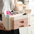 thumbnail image 5 of Organizador de Maquillaje Estuche de Cosméticos para Joyería Accesorios para el Cabello Producto de Belleza para el Cuidado Piel Organizador Caja Almacenamiento Maquillaje, Rosa, 5 of 5