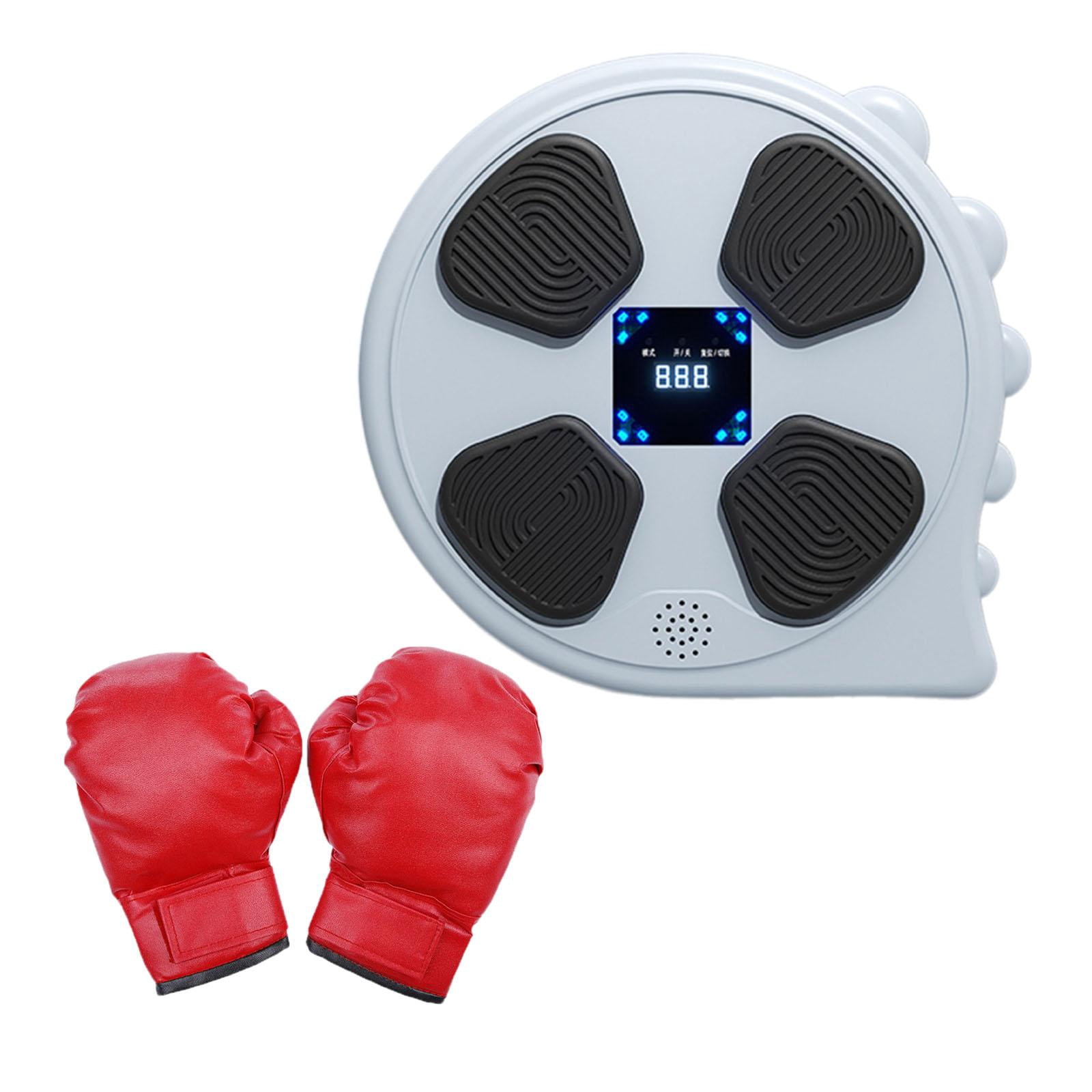 Baoblaze Boxing Machine Boxing Equipment Relaxing Electronic Music Boxing Wall Target gray with glove