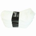 thumbnail image 4 of White 6 Pairs Men Ankle Quarter Crew Athletic Sports Low Socks Cotton Size 10-13, 4 of 5