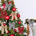 thumbnail image 5 of Burlap Ribbon for Gift Wrapping Christmas Tree Ribbons Buffalo Plaid Black White Red Craft Wired Edge Ribbon for Gift Wrapping Christmas Crafts Decoration 30 Yards 3 Rolls, 5 of 9