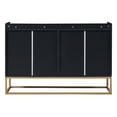 thumbnail image 6 of Harper & Bright Designs Modern Elegant Buffet Cabinet Large Storage Space Sideboard with 4 Doors for Dining Room Entryway, Black, 6 of 15