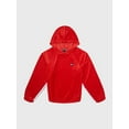 thumbnail image 6 of Tommy Hilfiger CLASSIC RED Big Kids Girls' Velour Raglan Hoodie, XL (16), 6 of 7